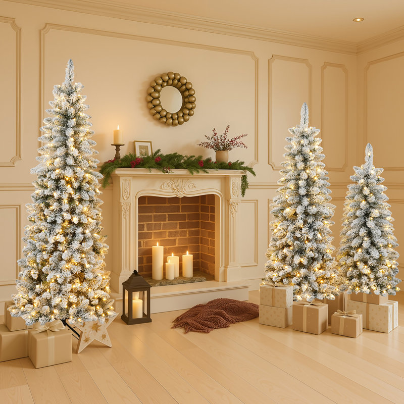 Ensemble d'arbres de Noël 3 pièces Frostwyn