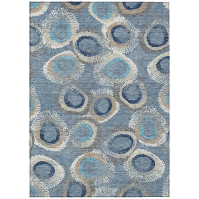 Machine Washable Indoor/Outdoor Jenning ACN2278 Geometric Rug