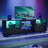 Blagoje 70'' LED TV Stand for TVs up to 75", Gaming TV Console with Drawer, Media console for PS5-2010248381
