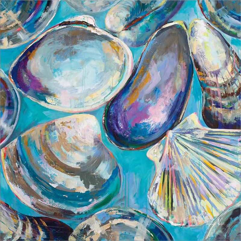 «Salt Water Finds» par Jeanette Vertentes, art mural encadré