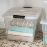 IRIS Plastic Storage Boxes with Latching Lids in Clear
