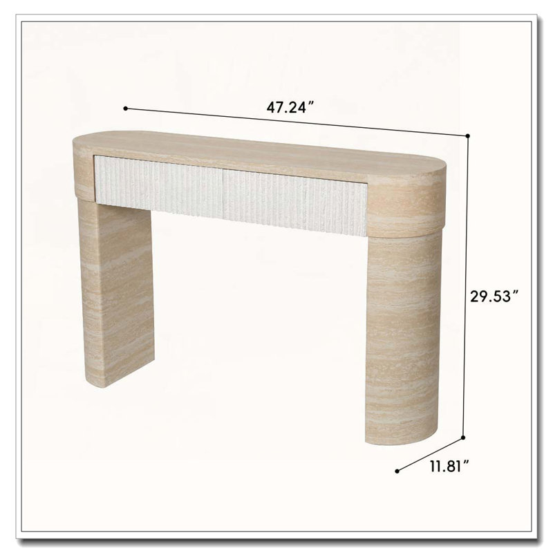 Console, canapé, beige brun 1