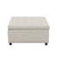Repose-pieds de rangement carré capitonné Audel-103897854