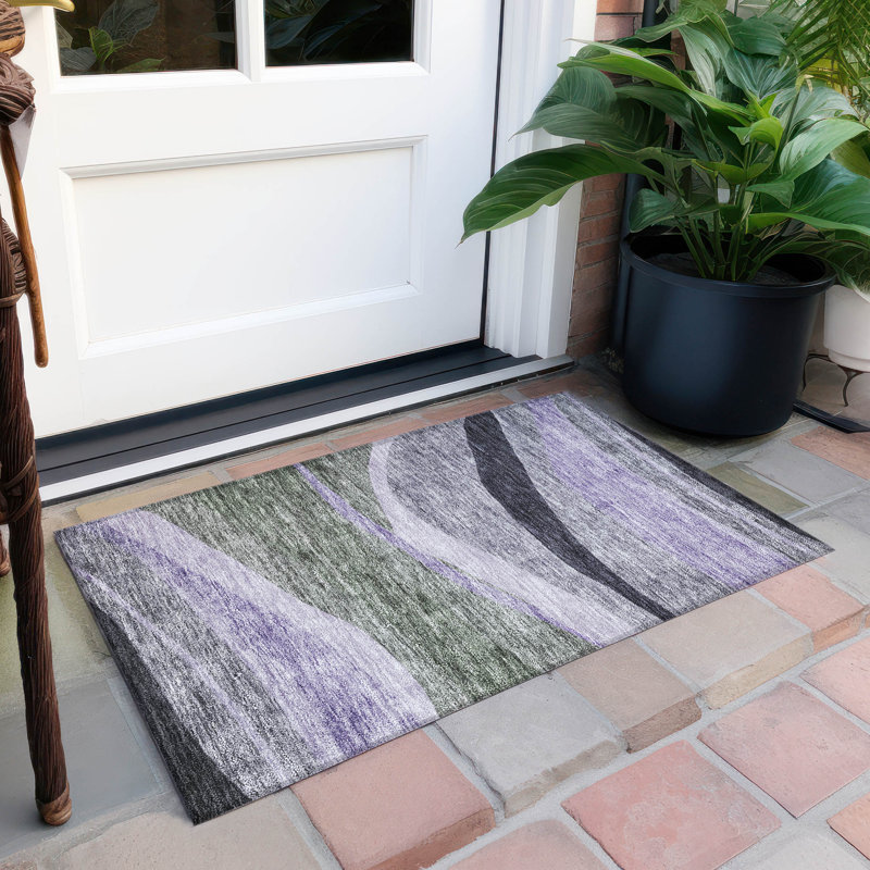 Tapis intérieur / extérieur Segin, Rectangle 1 pi 8 po x 2 pi 6 po