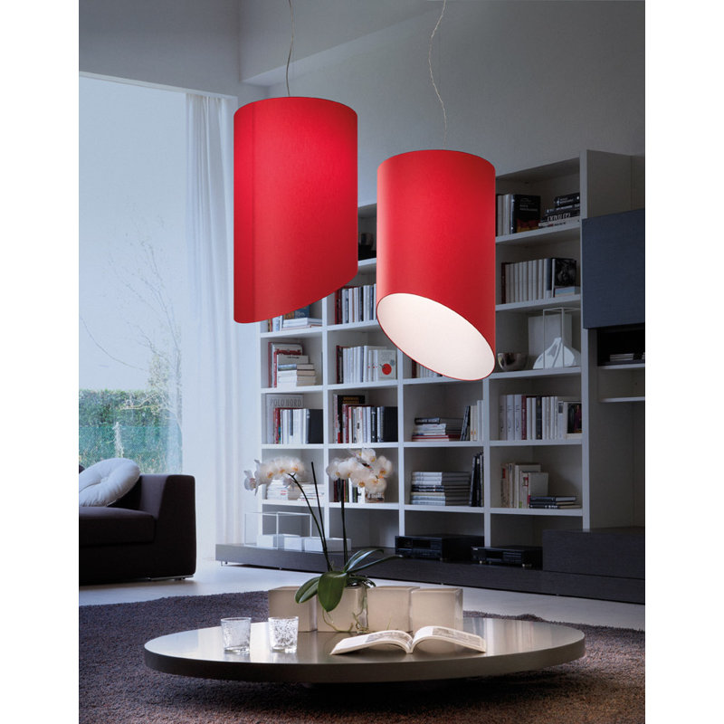 Luminaire suspendu cylindrique unique à 1 lumière Vanaja