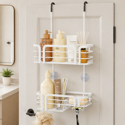 Over-the-Door Stainless Steel Shower Caddy