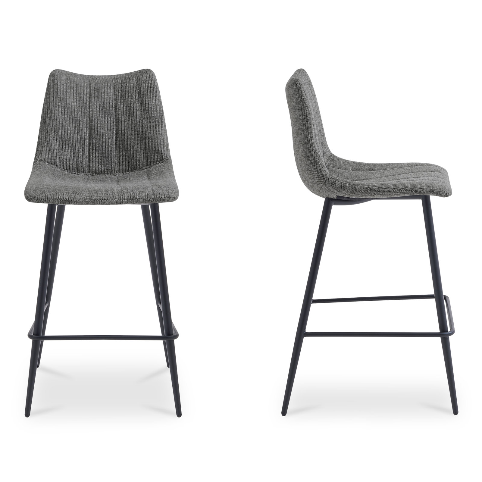 Finnigan Counter & Bar Stool, Counter Stool (26" Seat Height), Beige/Fabric