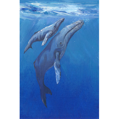 Under Sea Whales I by Tim OToole - Art Prints on Canvas