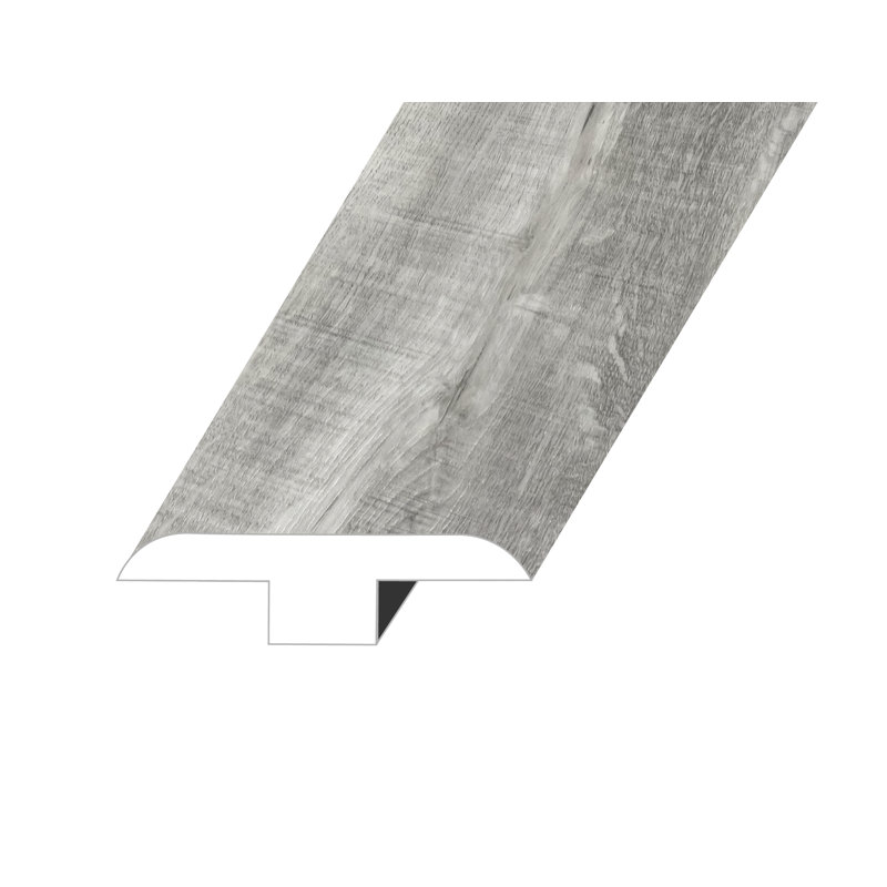 Moulure en T Zephyr vinyle 0,5 po d'épaisseur x 1,8 po de largeur x 94,5 po de longueur, Brouillard arctique