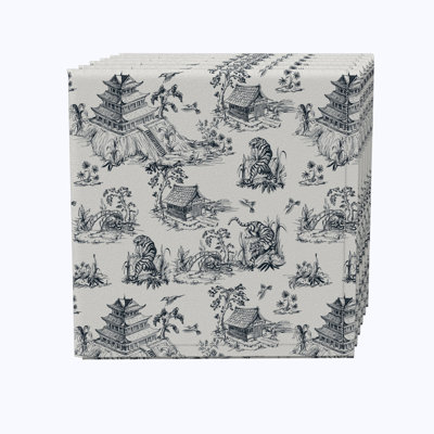 Cotton Floral Square Napkin