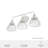Hunter Cypress Grove Natural Iron 3 Light Vanity Wall Light Fixture-63338210