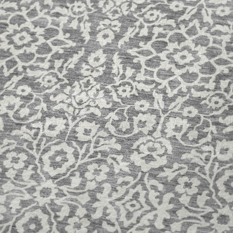 Jeté en damas lavable à la machine Addison Sherpa ASB920, Gris