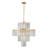 12-Gold adjustable iron crystal Chandeliers