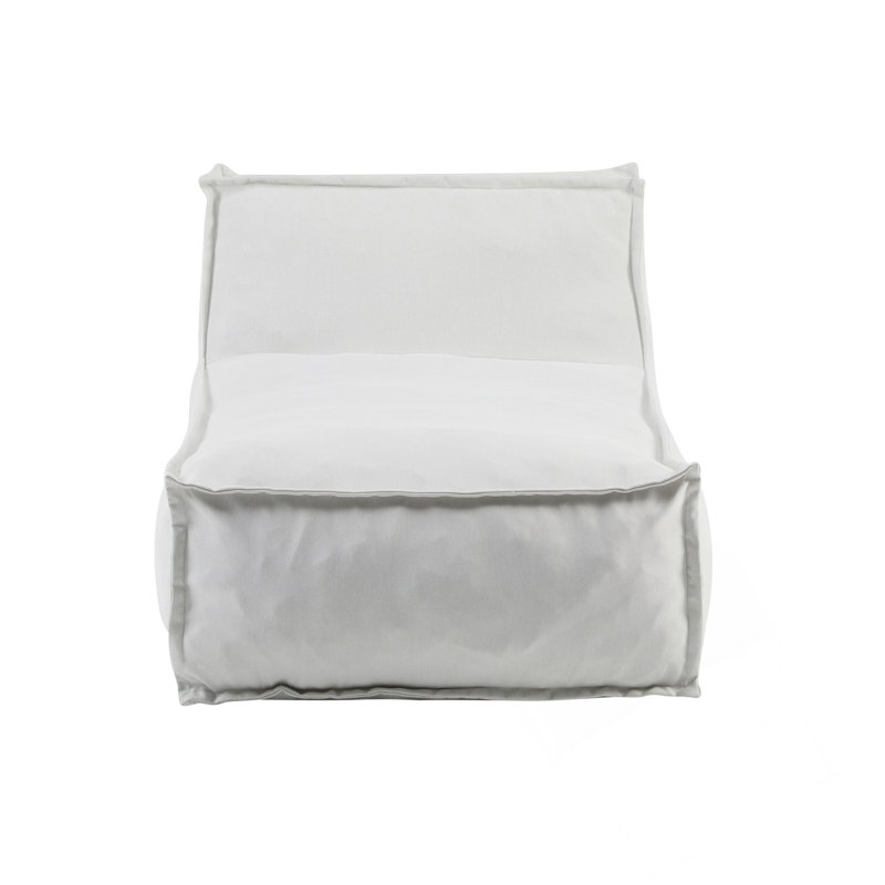 Fauteuil à billes d'extérieur, ensemble de 1, Tissu gris pâle