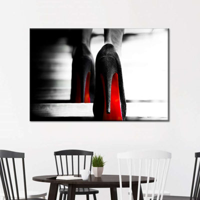 Red Bottom Heels Pop Canvas Print