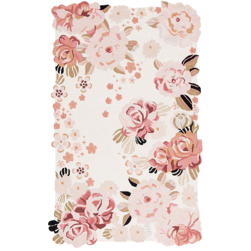 Tapis en laine Adabelle, Carré 6 po