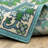 Aganlane Oriental Medallion Blue/ Green Indoor/Outdoor Area Rug-967948707
