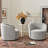 Cleaven 34" Wide Boucle Upholstered Swivel Barrel Chair (Set of 2)-88624914