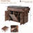 Kitchen Island with Adjustable Shelf, Spice & Towel Rack and Drawer-187869701