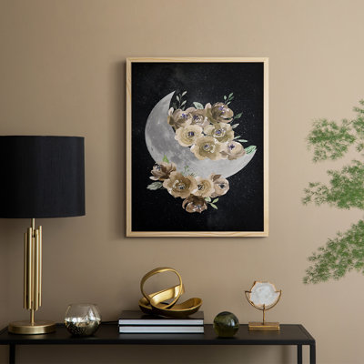 Bohemian Moon Framed Print - Solid Wood