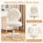 Upholstered Armless Velvet Vanity Chair, Ergonomic Height Adjustable Task Office Chair-365999619