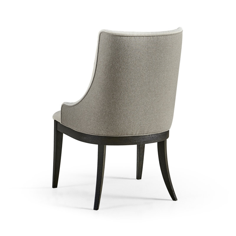 Aurora Upholstered Dining Chair, Ebonized Black