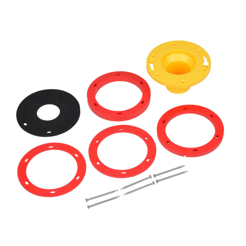Set-Rite Multicolored Plastic Toilet Flange Extender Kit