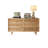 Solid Wood Rattan Storage Chest Of Drawers 53.54'' W 6 - Drawer Dresser