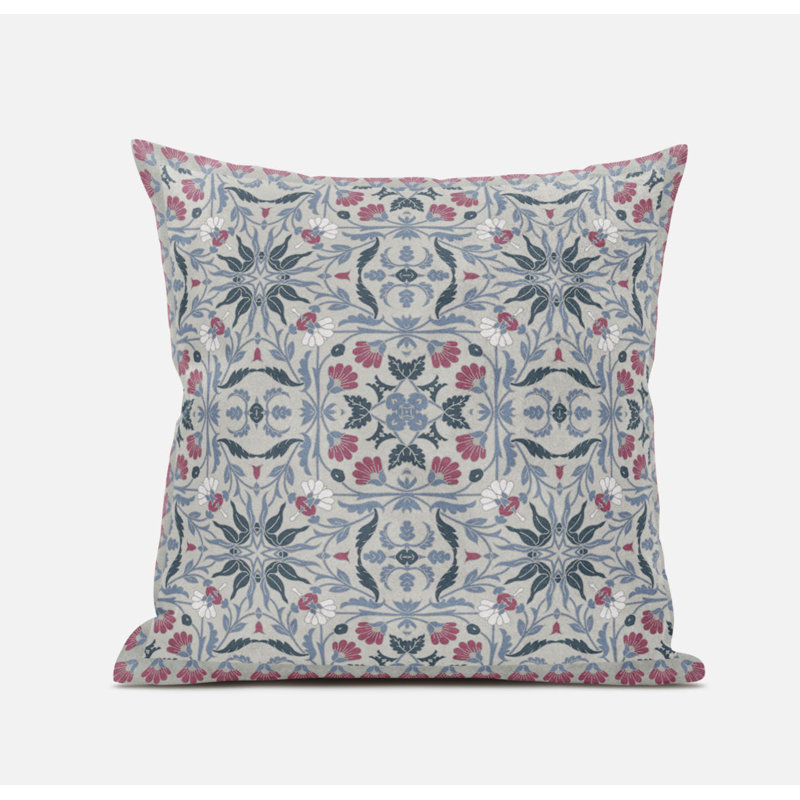 Coussin décoratif en suède à motif cachemire soufflé Paisley