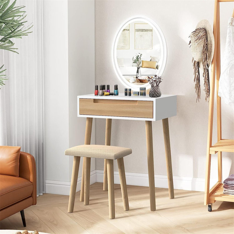 Foote Dressing Table with Mirror
