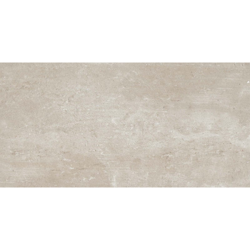 Simply Modern 12" x 24" Porcelain Concrete Look Wall & Floor Tile, Tan
