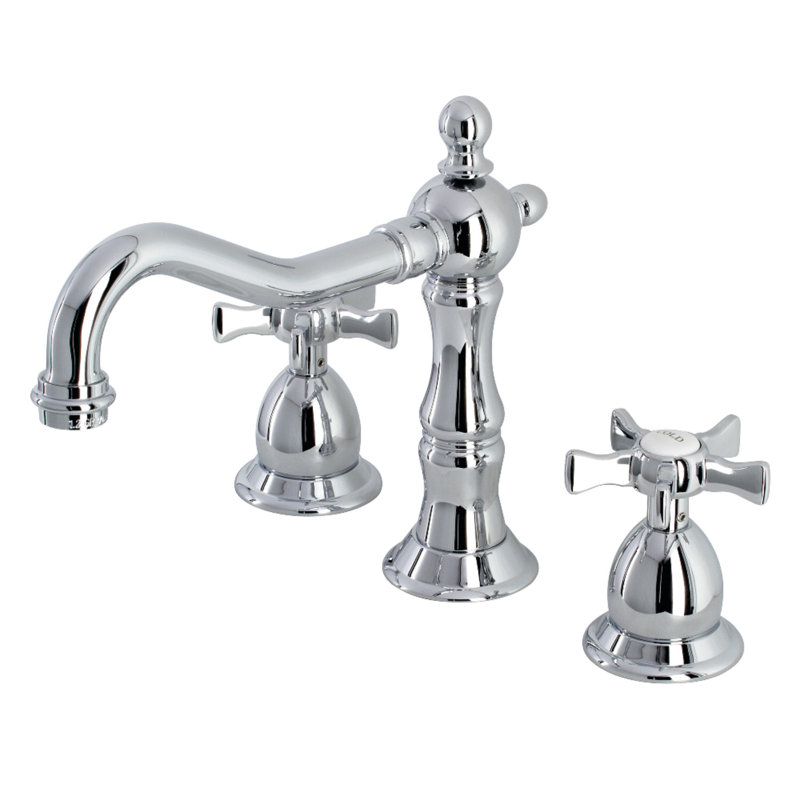 Robinet de salle de bain espacé Kingston, Chrome poli