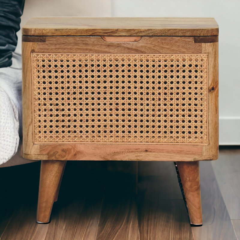 Aldossari Solid Wood Accent Stool