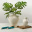 Vase en porcelaine blanc cassé H 12 po Lily's Living