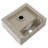 White Ceramic Wall Mount Bathroom Sink, 13.6l X 11.6w 4.8h, Single Faucet Hole, Stain , Easy To Clean, Modern Decor, Comes With Installation Kit Mounted Maintenance, Fits 1 - 3/4" Center Drain Decor