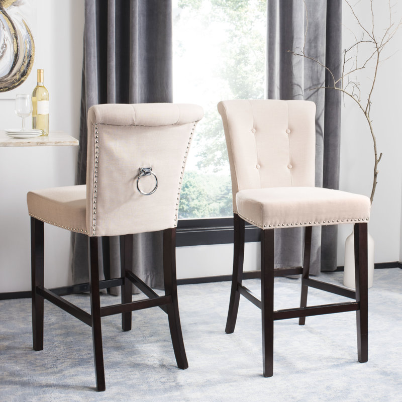 Tabouret de bar et de comptoir Landes, Brun, Tabouret de comptoir (assise de 26 po de hauteur)