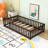 Twin Size Floor Bed With Fence-548498601