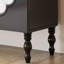 Console rectangulaire en bois massif noir
