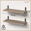 Ensemble de 2 tablettes rustiques en bois de style rustique pour décoration murale, tablettes suspendues pour la pièce