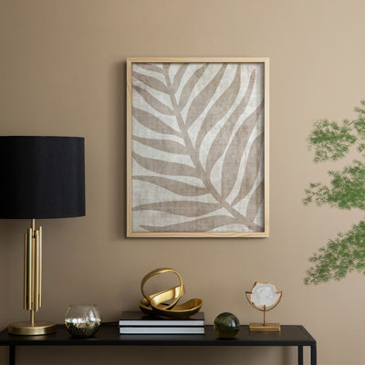 «Island Neutrals I», reproduction encadrée - bois massif