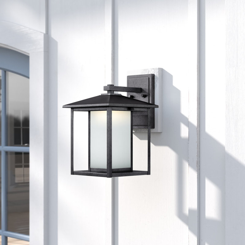 Vermont LED Wall Light, Weathered Pewter, 14" H x 9" W x 10.5" D