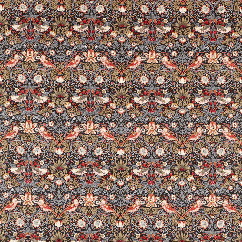 Strawberry Thief Fabric, Old Fashioned