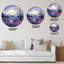 Horloge murale violets Field Pointillism Dot I-93382180