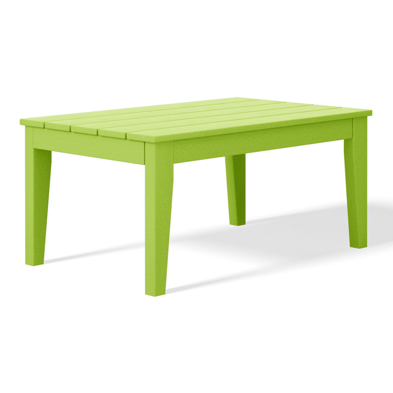 Laguna HDPE Patio Coffee Table, Lime