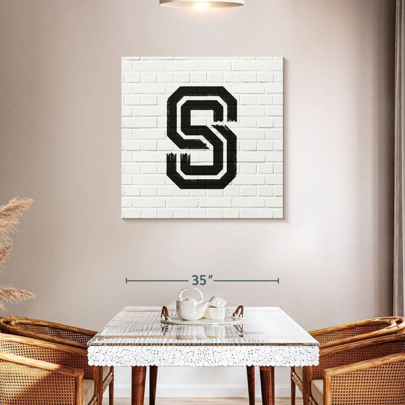 Tergel Brick S Alphabet, 36" H x 36" W