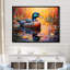 Fauve fauve, étang I - art mural canard-105844841-105844836
