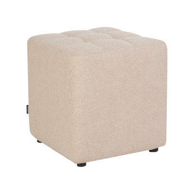 Haldan 38cm Wide Tufted Square Cube Ottoman