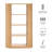 Aspect 74 Inch Curved 4 Tier Bookshelf