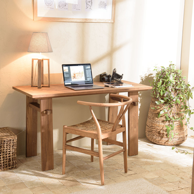 Chaddy Solid Wood Writing Desk