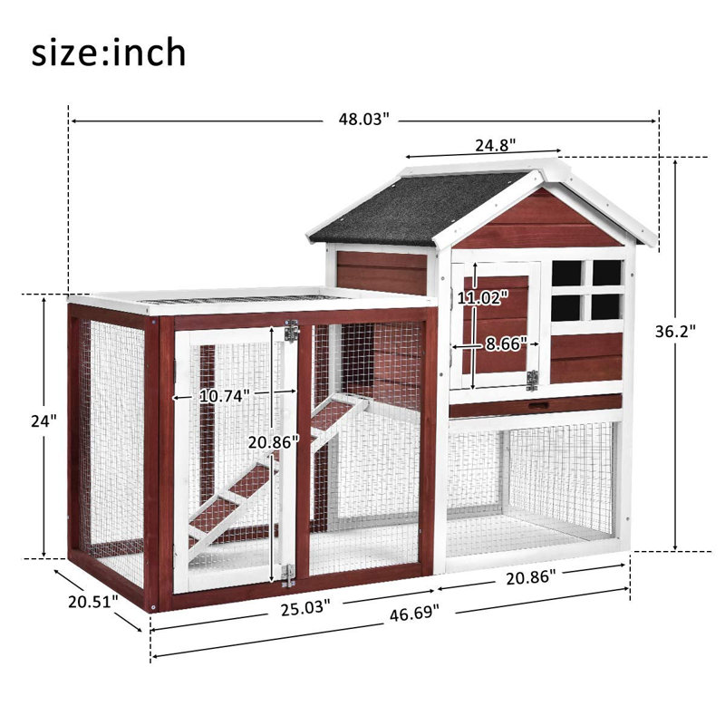 Alvaro Weather Resistant Rabbit Hutch